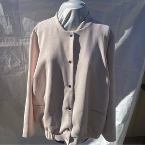 Vince Camuto Classy Boutique Pink Bomber Jacket Women's